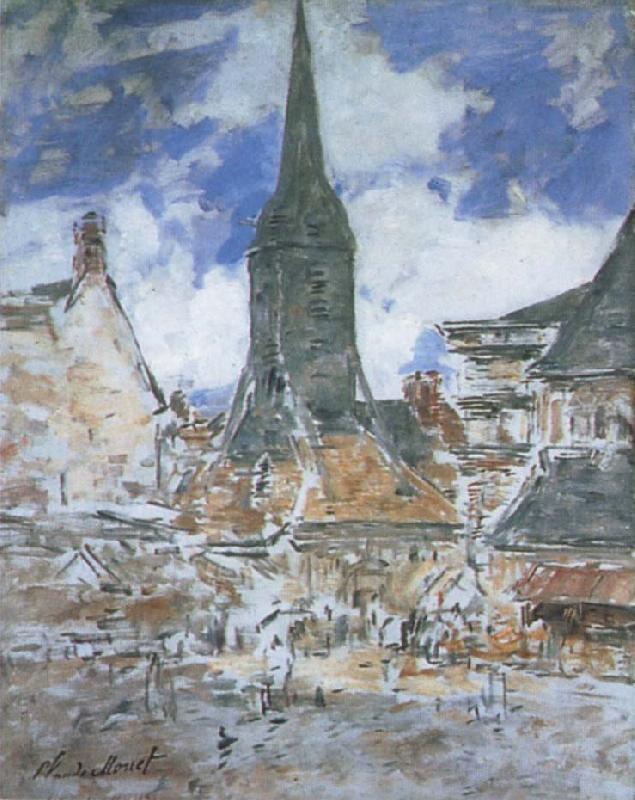 Claude Monet The Bell-Tower of Saint-Catherine at Honfleur oil painting image
